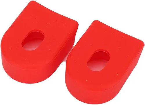 Miniatura 2 de VGEBY 2 Unids Crank Brazo Botas Protectores de Plástico Crankset Protectores para Mountain Road (Color Rojo) Ciclismo Suministros Protector De