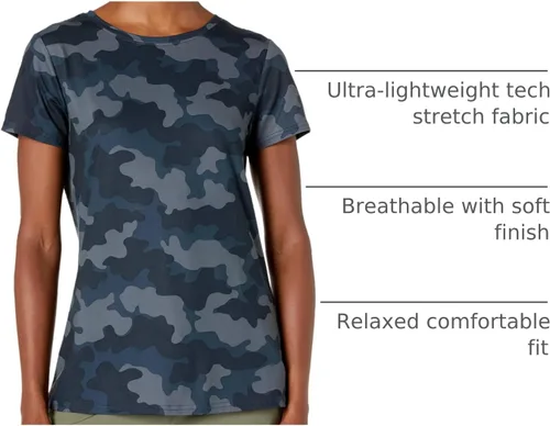 Miniatura 77 de Amazon Essentials Camiseta de manga corta con cuello redondo para mujer, de secado rápido, para entrenamiento, gimnasio, paquete múltiple