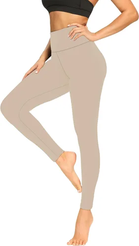 Leggings suaves para mujer, cintura alta, control de abdomen, no se transparentan, pantalones de yoga para entrenamiento