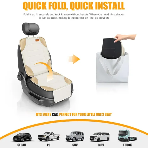 Miniatura 7 de Siivton Protector de Asiento de Auto para Asientos Infantiles, Funda de Asiento de Auto de Tela 600D Resistente al Agua, Respaldo Antideslizante