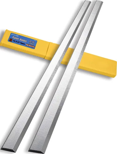 Cuchillas cepilladoras de 12-1/2 pulgadas compatibles con cepilladoras de madera Delta 22-540 22-547 TP300, 2 piezas de 12.5 pulgadas HSS cuchillas