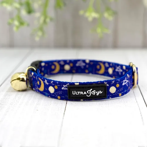 Miniatura 2 de Ultra Joys Breakaway - Collar de gato con campanas - Collar de gatito para niño y niña - Luna S Solo cuello de luna