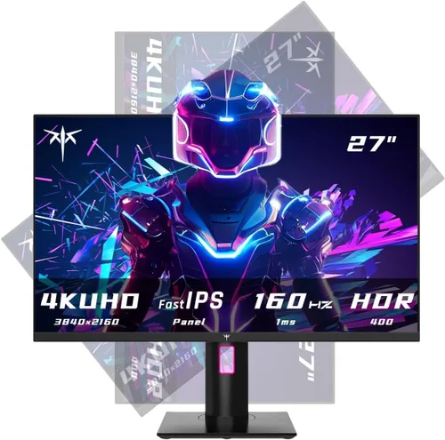 Miniatura 18 de KTC Monitor de juegos de 27 pulgadas 1440p 170Hz, 2K QHD 1ms GTG Fast IPS, HDR, HDMI/USB C/DP, FreeSync y G-Sync, ajustable en giro, inclinación