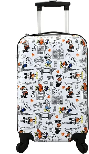 Miniatura 2 de Bioworld Disney Mickey Mouse - Juego surtido de equipaje de 3 piezas, color blanco, Blanco
