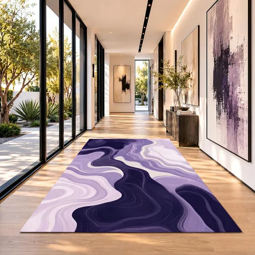 Miniatura 13 de Alfombra de entrada lavable verde de 2 x 3 pies, alfombra decorativa de mármol abstracto, alfombra pequeña antideslizante para puerta de entrada