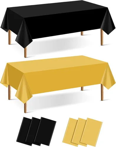 Miniatura 13 de Mwellewm 6 manteles de plástico desechables, mantel de arcoíris de colores surtidos, rectangular de neón colorido a granel sólido para cumpleaños