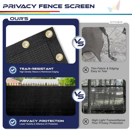 Miniatura 5 de Windscreen4less - Pantalla de valla de privacidad de 6'x50', malla resistente para sombreado, cubierta de tela para jardín, pared, patio, piscina