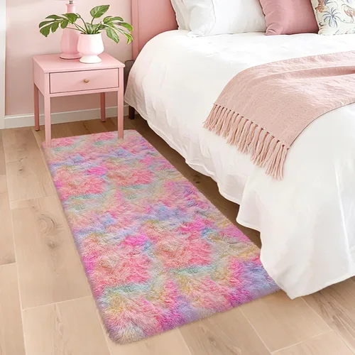 Miniatura 33 de Alfombras de pasillo beige de 2 x 6 pies para dormitorio, sala de estar, alfombra de felpa suave y esponjosa, alfombra de pasillo para pasillos