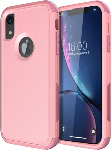 Miniatura 20 de Diverbox Funda para iPhone XR [Protector de Pantalla de Vidrio Templado] [A Prueba de Golpes] [A Prueba de Caídas] Funda de Teléfono de Protección