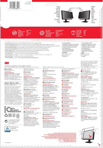 Miniatura 8 de 3M Gold - Filtros de privacidad para monitores, Negro
