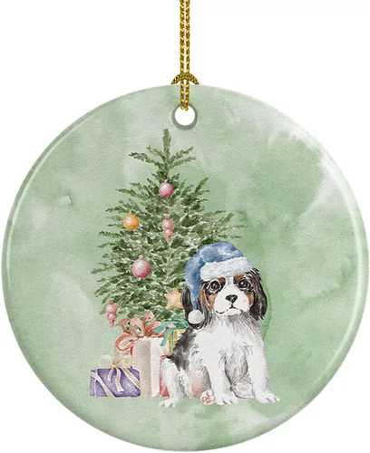 Miniatura 54 de Caroline's Treasures Bulldog, Bulldog inglés #2 y árbol de cerámica adorno colgante para árbol de Navidad, decoración colgante para el hogar