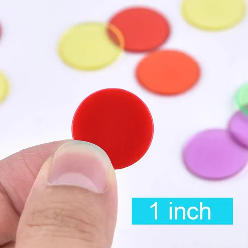 Miniatura 4 de Coopay 300 unidades de 10 colores de plástico para contadores de aprendizaje, discos de conteo de fichas de bingo para práctica de matemáticas
