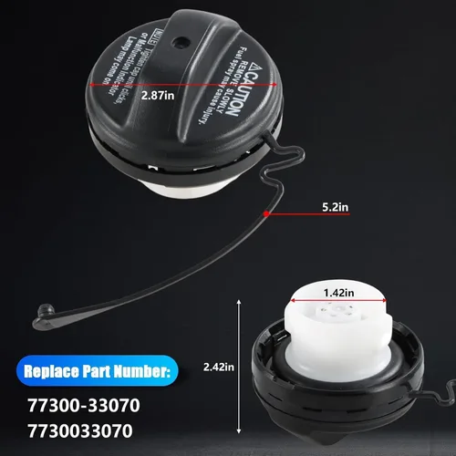 Miniatura 4 de Reemplazo de la tapa de gasolina del tanque de combustible compatible con Lexus ES300 ES330 GS350 GS430 GX470 RX330/Toyota Avalon 4Runner Camry