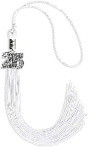 Miniatura 122 de Endea Graduation Borla de un solo color con dije de plata brillante (oro antiguo, 2022)