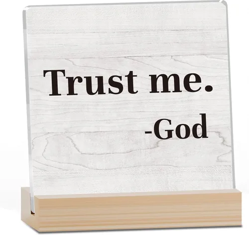 Miniatura 36 de Decoración Inspiradora Cristiana para Escritorio, Letrero "Dios Todavía Está Escribiendo Tu Historia", Decoración de Escritorio para Oficina, Hogar