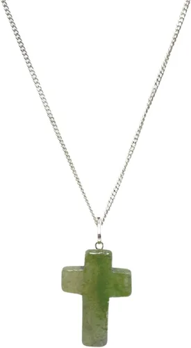 Miniatura 9 de GEMSCITE Colgante de cruz de piedras preciosas con cadena de 24 pulgadas + bolsa de cristal curativo de moda, hecho a mano, para hombres y mujeres