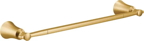 Moen YB0324BG Flara - Toallero individual de 24 pulgadas, oro cepillado