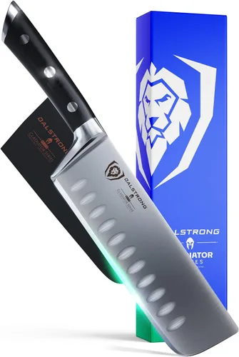 DALSTRONG cuchillo para vegetales asiático Nakiri, serie Gladiator, acero HC alemán, 7 in (180 mm)