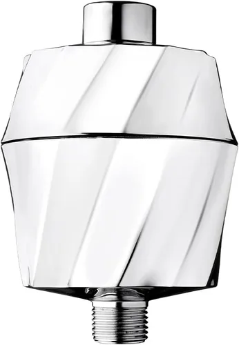 AquaBliss Filtro de ducha revitalizante HD - Última filtración de alto rendimiento. 2x Vitamina C, minerales para cabello exuberante, piel y uñas -