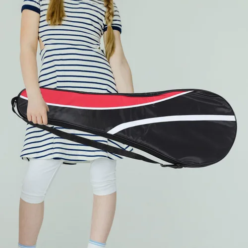 Miniatura 3 de Toddmomy Mochila para niños, 1 bolsa de tenis para raqueta, bolsas de tenis ligeras, bolsa de tenis de raqueta de bádminton con correa ajustable