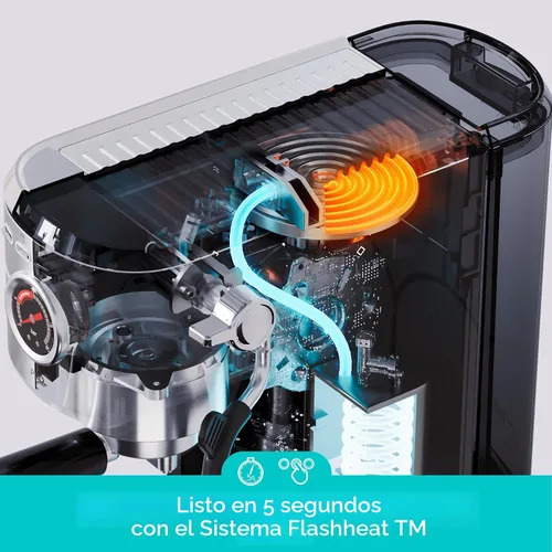 Miniatura 2 de CASABREWS 5418 PRO - Máquina de café espresso de 20 bares, cafetera de café mejorada con potente espumador de leche a vapor, cafetera de acero