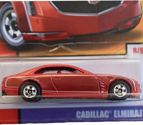Miniatura 2 de Hot Wheels 1:64 Escala fundición exclusiva Heritage [rojo] Cadillac Elmiraj 8/8