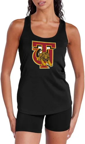 Miniatura 248 de Camiseta deportiva sin mangas oficial de NCAA Collegiate para mujer, con espalda cruzada, colección con logotipo primario