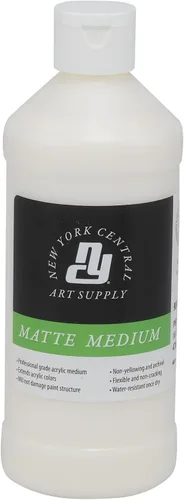 New York Central Medios acrílicos – Pintura de grado profesional que no se agrieta para pintura de cuerpo pesado, collage, medios mixtos, Mate