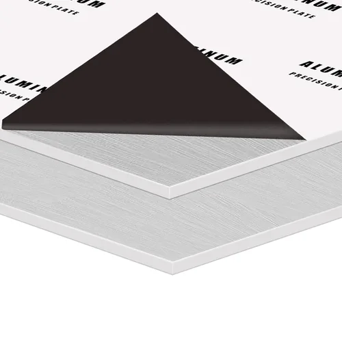 2 piezas de chapa de aluminio 6061, placas de aluminio resistentes de 12 x 16 x 1/8 pulgadas de grosor con película protectora, placa de aluminio