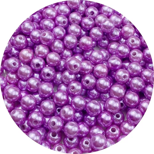 Miniatura 19 de Pinhoollgo 800pcs Pearl Beads 6mm Round Pearl Beads with Hole for DIY Bracelet Necklace Jewelry Making Supplies Handmade Craft(White)