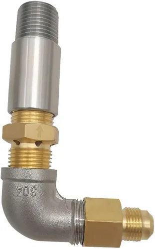 Miniatura 3 de METER STAR Kit de válvula mezcladora de aire de propano de 1/2 pulgada para hoguera, chimeneas (juego máximo, alta capacidad 150K BTU)