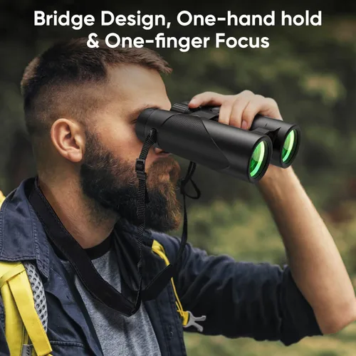 Miniatura 2 de Binoculares para adultos para observación de aves – Timorn HD 8x42 Birding Binocular para adultos de alta potencia con adaptador de teléfono Trípode