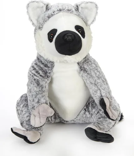 Miniatura 9 de The Petting Zoo Peluche de lémur de cola anillada, regalos para niños, animales salvajes del zoológico Onez, juguete de peluche de lemur de cola