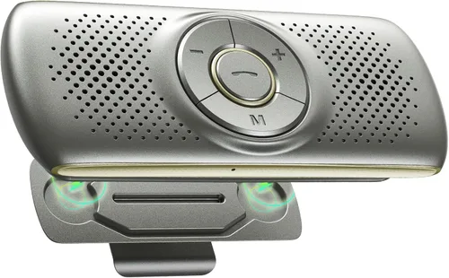 Miniatura 10 de AGPTEK Altavoz de coche con Bluetooth 5.3, kit de teléfono manos libres para llamadas, GPS y música con ranura para tarjeta TF, conexión Negro