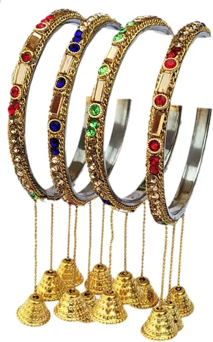 Miniatura 2 de Unbranded Disfraz indio de Bollywood para boda, conjunto de pulseras múltiples, joyería de moda