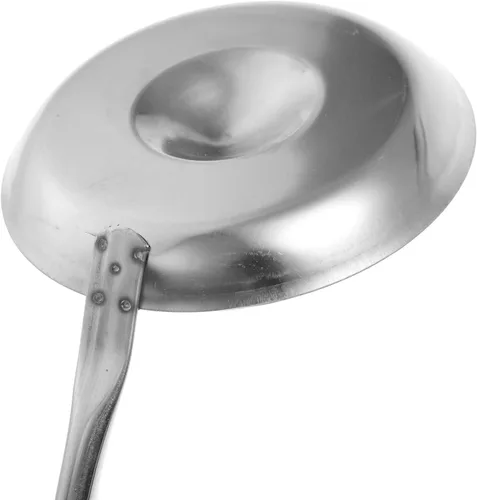 Miniatura 7 de Kichvoe Molde Bunuelos con asa de 15 pulgadas, ligero, de acero inoxidable, para freír bocadillos para panqueques caseros Bu Uelos y golosinas
