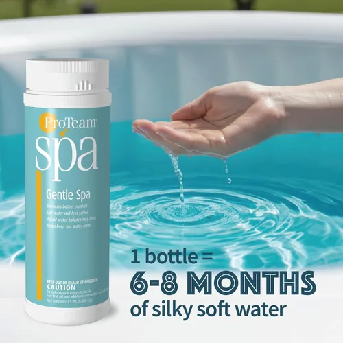Miniatura 3 de ProTeam Gentle Spa - Suavizante y acondicionador de agua para bañera de hidromasaje, suaviza el agua dura, previene las líneas de espuma