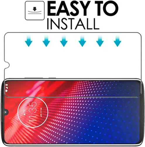 Miniatura 6 de Protector de pantalla transparente para Motorola Moto Z4 HD, vidrio templado, 2 unidades, dureza 9H, antiarañazos, protector de pantalla templado