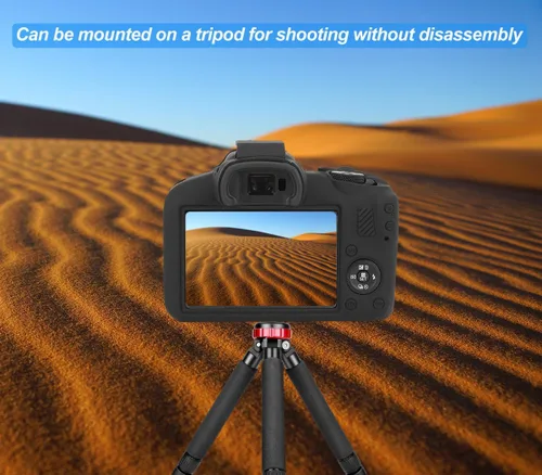Miniatura 2 de Pocoukate Funda para cámara Canon EOS R100, cubierta protectora de silicona suave con protector de pantalla EOS R100, Accesorios para cámara sin