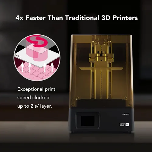 Miniatura 6 de Phrozen Sonic Mighty 4K - Impresora 3D de resina LCD grande, volumen de impresión 7.9 x 4.9 x 8.7 pulgadas, pantalla LCD mono mono de 9.3" y eje Z