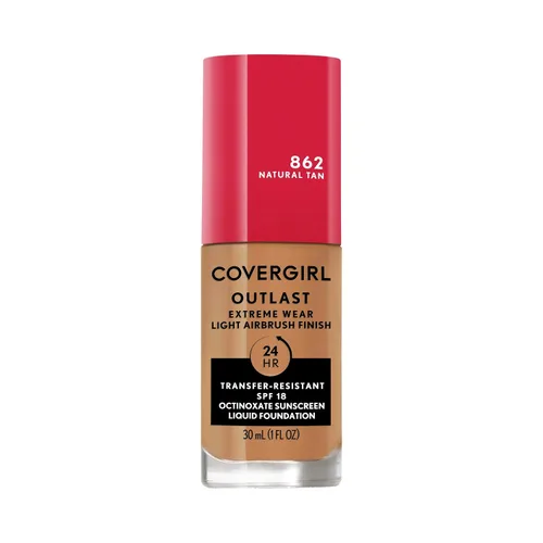 Miniatura 27 de Covergirl Outlast Extreme Wear Base líquida 3 en 1 de cobertura completa, protector solar SPF 18, beige pulido, 1 onza líquida