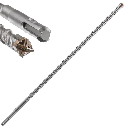 Miniatura 12 de Wensilon Kit de brocas para hormigón de 8 pulgadas, material de carburo de doble rosca de tipo cruzado, adecuado para hormigón, ladrillo, paredes