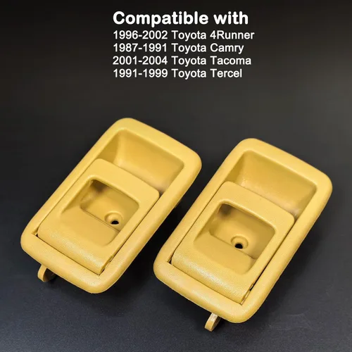 Miniatura 4 de Manijas interiores interiores para Toyota Tacoma 2001-2004, 4Runner 1996-2002, Camry 1987-1991, Tercel 1995-1998, lado del conductor y del pasajero