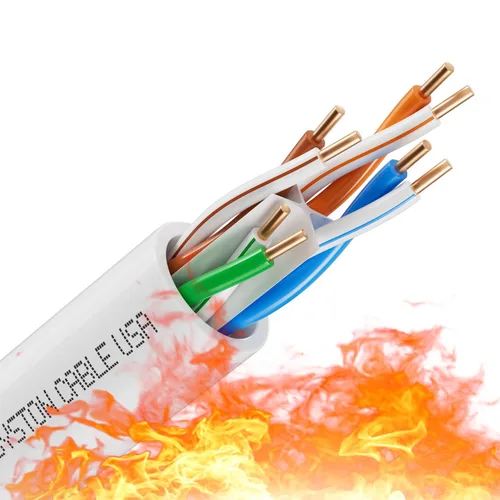 Miniatura 15 de Syston Cable Tech Cat6A+ - Cable Ethernet crudo a granel negro a granel 700 MHz 20 pies 23AWG 4pr par trenzado sin blindaje UTP cobre sólido desnudo