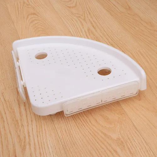 Miniatura 4 de Estante de pared con ventosa, estante colgante de esquina para ducha, baño, estante para colgar sin perforación, cesta de almacenamiento de baño