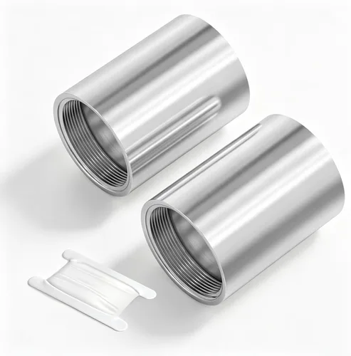 Miniatura 31 de TAISHER 2 accesorios de tubería de acero inoxidable, 1/2 "NPT x 1/2" NPT macho roscado, tubo fundido de pezón de 6 pulgadas de longitud