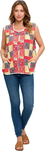 Casual Nights Delantal de Fregado Tejido con Cierre de Presión Frontal y Bolsillos para Mujer Smock Cobbler - Delantales Tipo Chaleco Multiuso