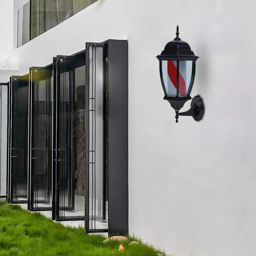 Miniatura 8 de Barra de peluquería LED brillante globo luz,Peluquería Barbería Señal abierta,Rotación de tiras giratorias rojas, blancas y azules,IP44 impermeable