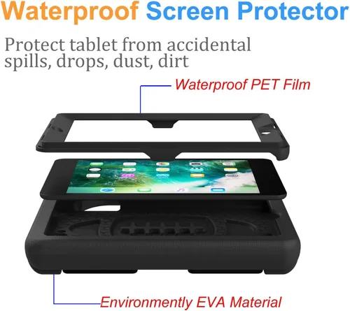 Miniatura 3 de BMOUO Funda para iPad mini 1 2 3, iPad mini 1/2/3 para niños - Protector de pantalla integrado, a prueba de golpes, ligera, funda rígida con soporte