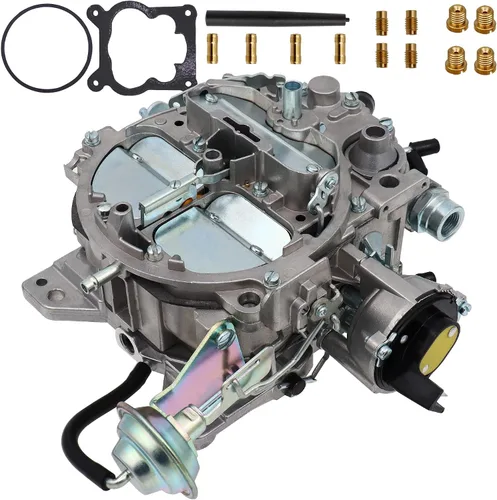 Miniatura 4 de Carburador de 4 barriles para Rochester Quadrajet 1904R 1906R 4MV Carb con estrangulador eléctrico para Chevy 305-350c.i 1980-1989 Motor